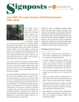Country Portfolio Evaluation (CPE) Sri Lanka