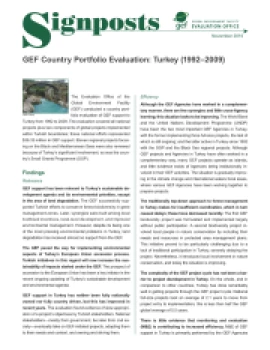 Country Portfolio Evaluation (CPE) Turkey