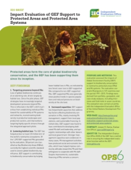 Impact Evaluation of GEF Support to Protected Areas and Protected Area Systems (PAS)