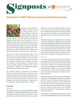 National Capacity Self-Assessment (NCSA) Evaluation