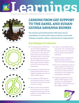 Lessons from GEF Support to the Sahel and Sudan-Guinea Savanna Biomes