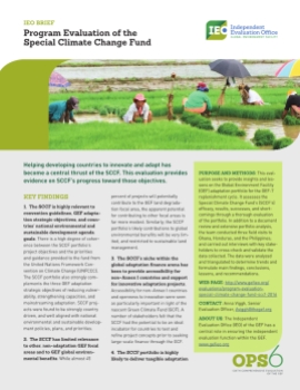 Program Evaluation of the Special Climate Change Fund (SCCF) 2017